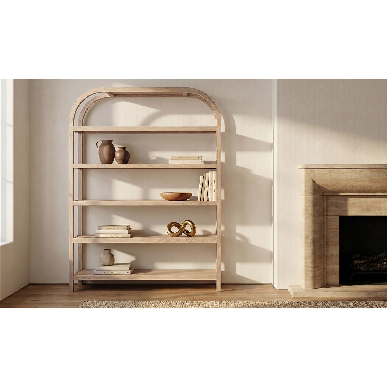 Lyric Bookcase Large Natural