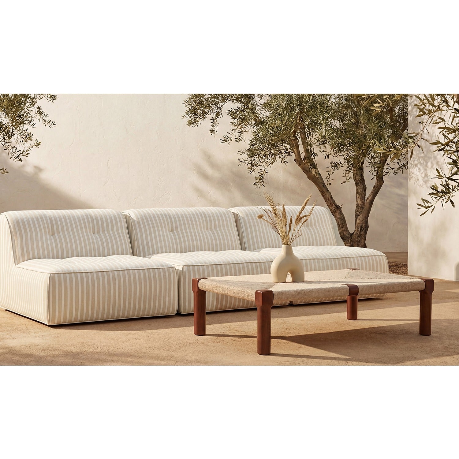 Quirin Outdoor Coffee Table Dark Brown