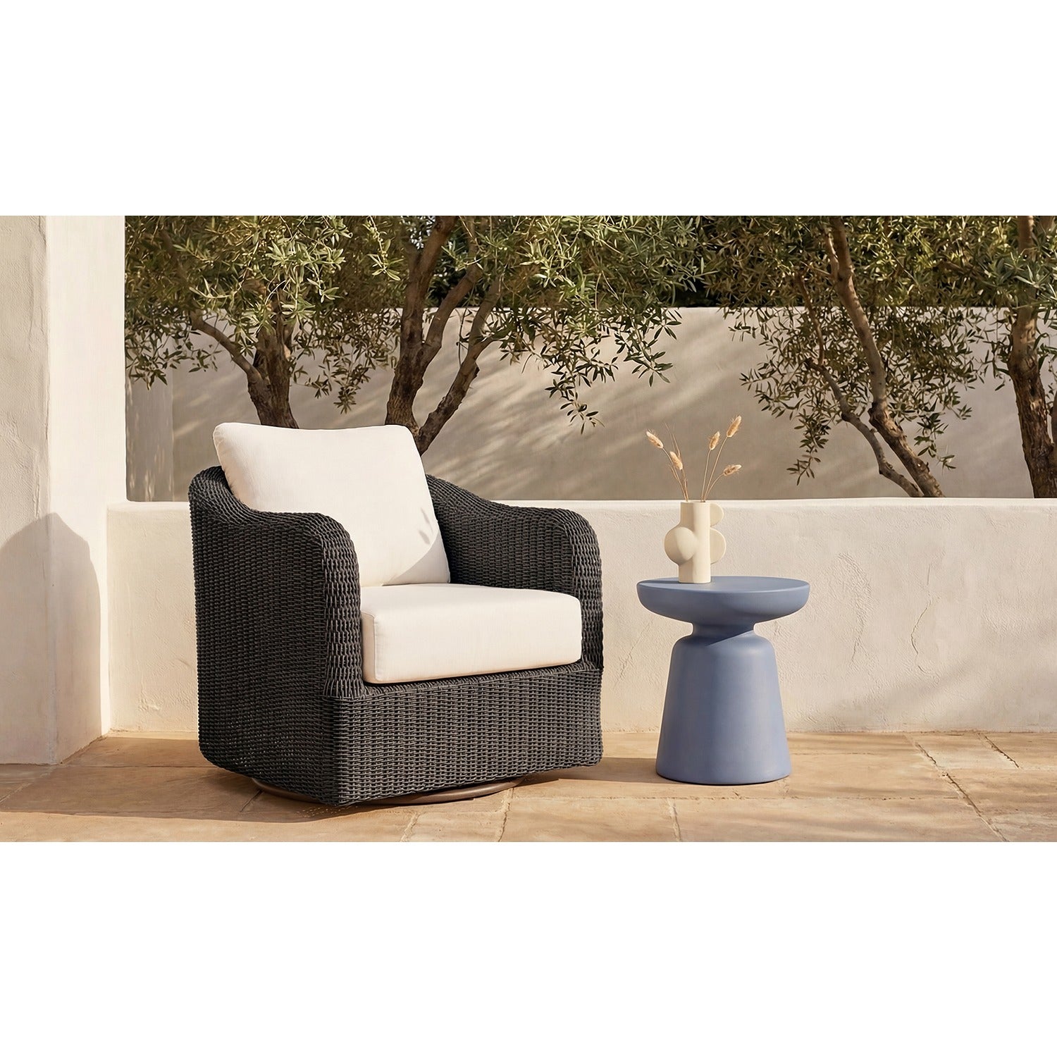 Orson Outdoor Swivel Accent Chair
