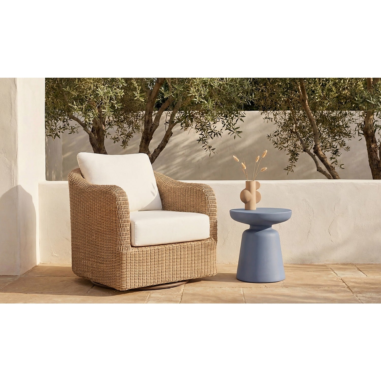 Orson Outdoor Swivel Accent Chair