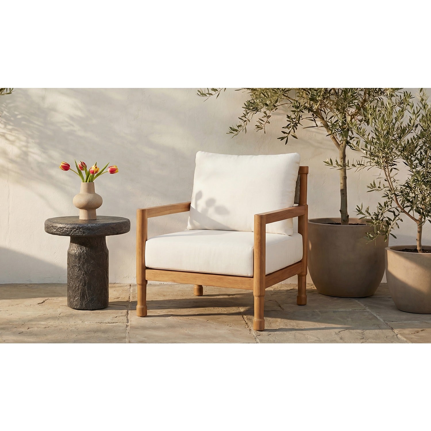 Saga Outdoor Accent Chair Natural