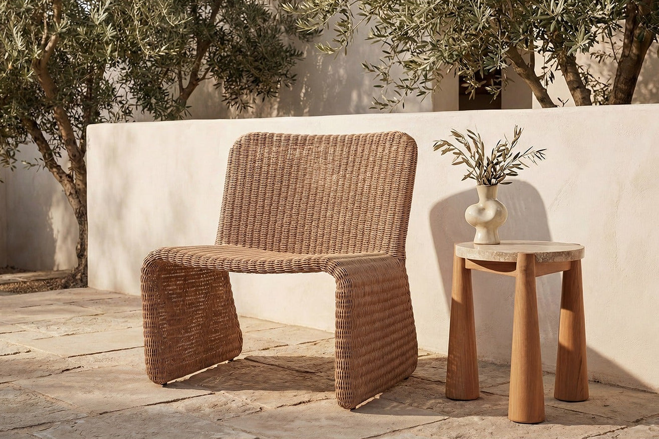 Jeren Outdoor Accent Chair Natural