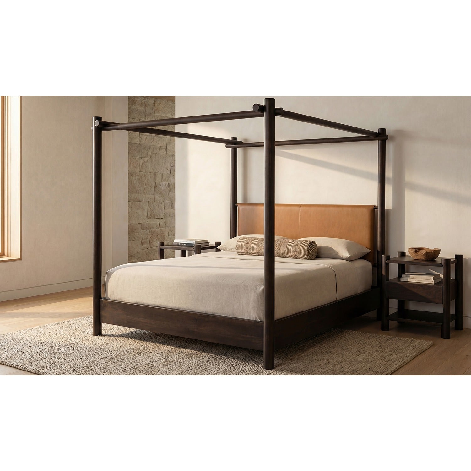 Freddie Bed Queen Brown