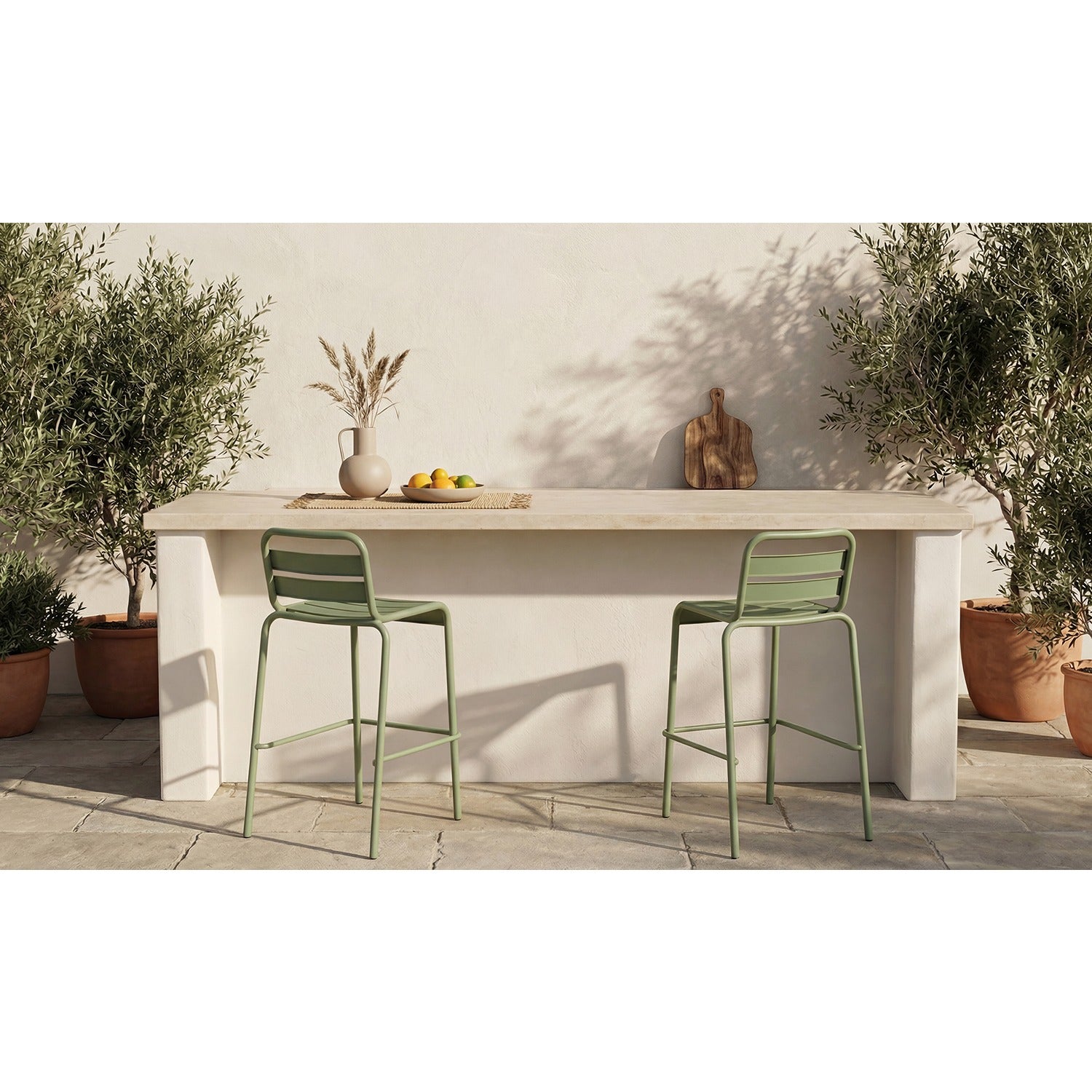 Kilian Outdoor Bar Stool - Set of 2