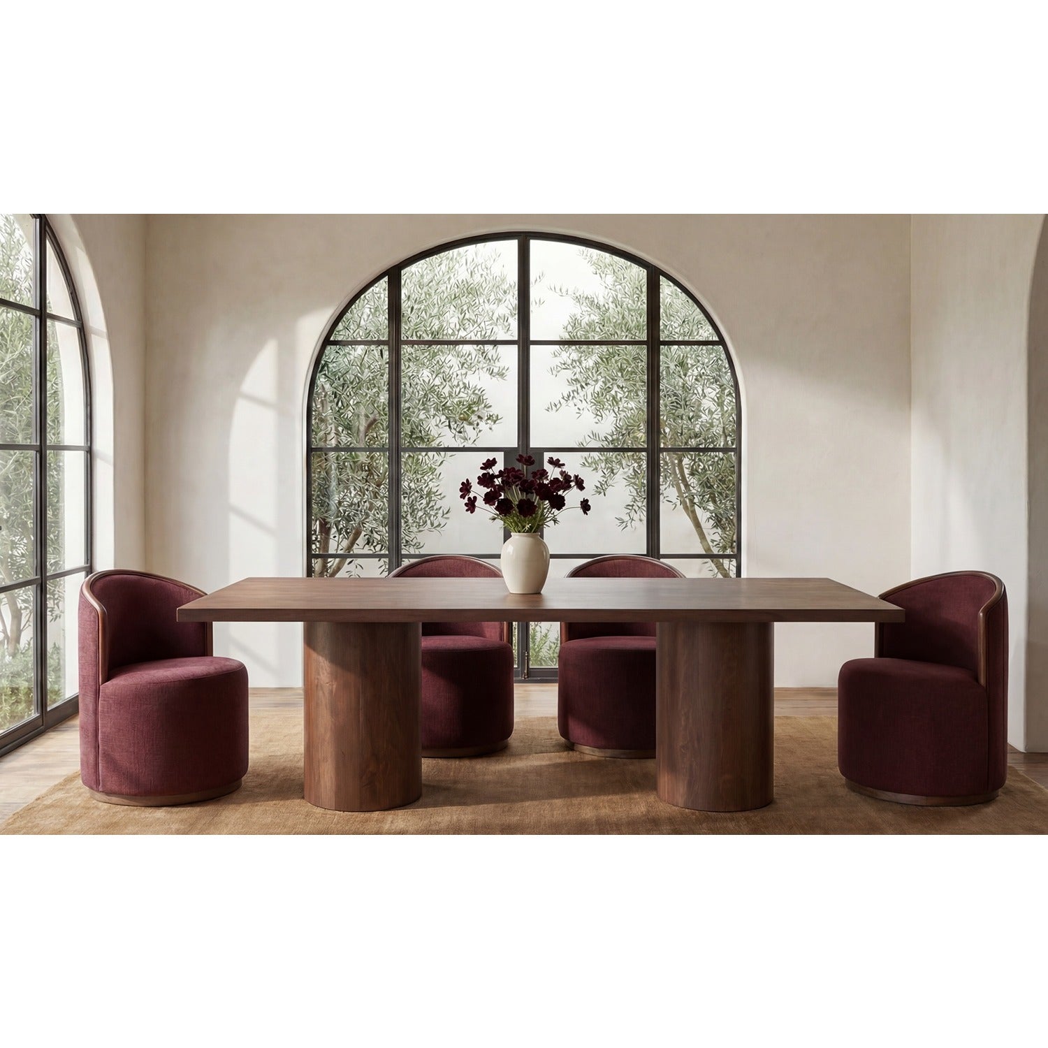 Rafferty Dining Table Small Warm Brown