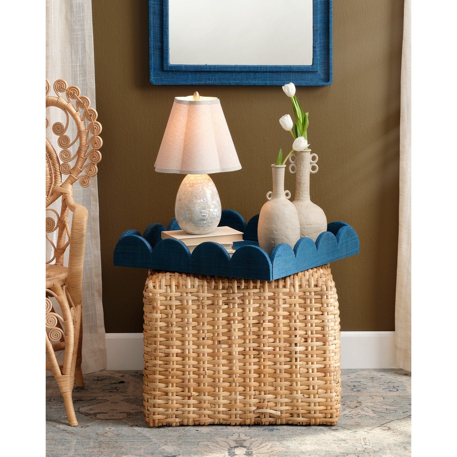 Wonderland Scalloped Tray