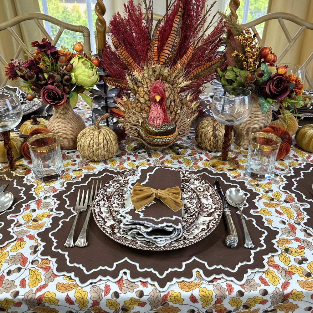 Whitley Placemat - Cocoa and White (Set of 4)