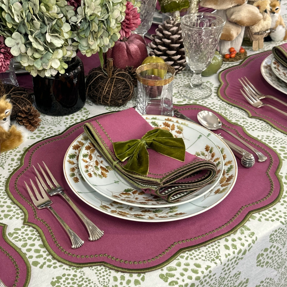 Charlotte Placemat - Plum and Sage (Set of 4)