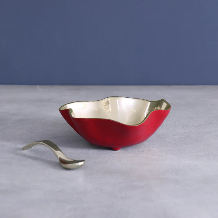 THANNI
Mini Bowl Spoon (Red and Gold)