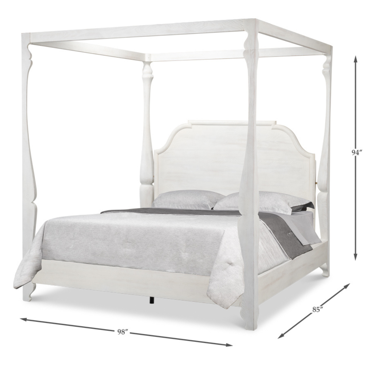 Madeline Bungalow Bed King Bungalow - White