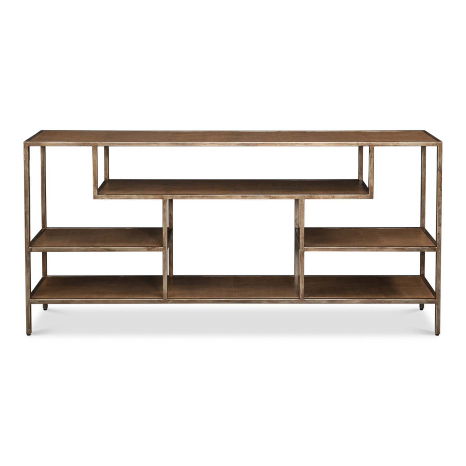 Cullum Shagreen Console, Tawny Brown