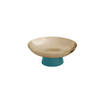 CARNAVAL Sierra Modern Small Bowl with Base (Gold and Blue)