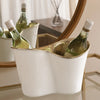 THANNI Double Ice Bucket (White and Gold)