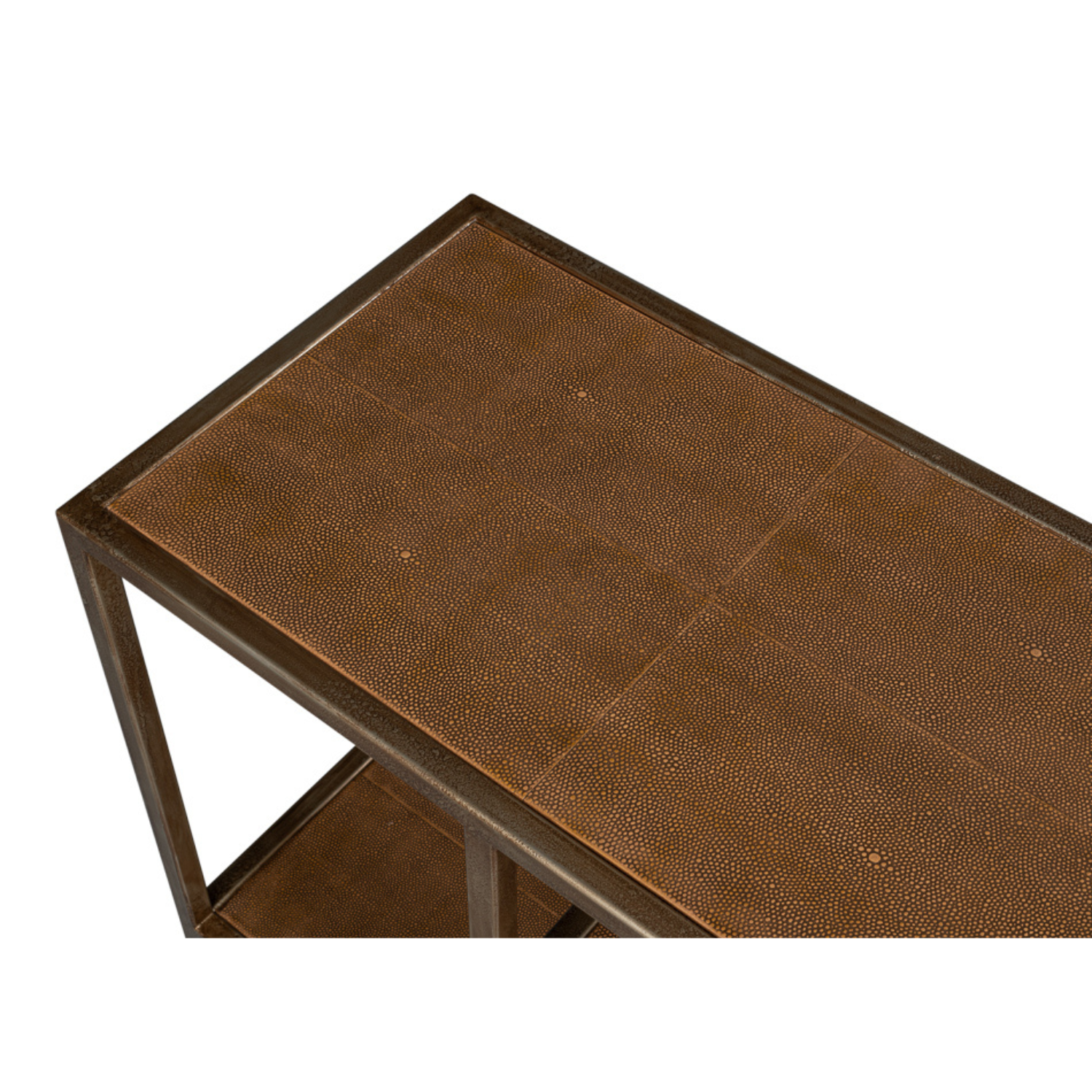 Cullum Shagreen Console, Tawny Brown
