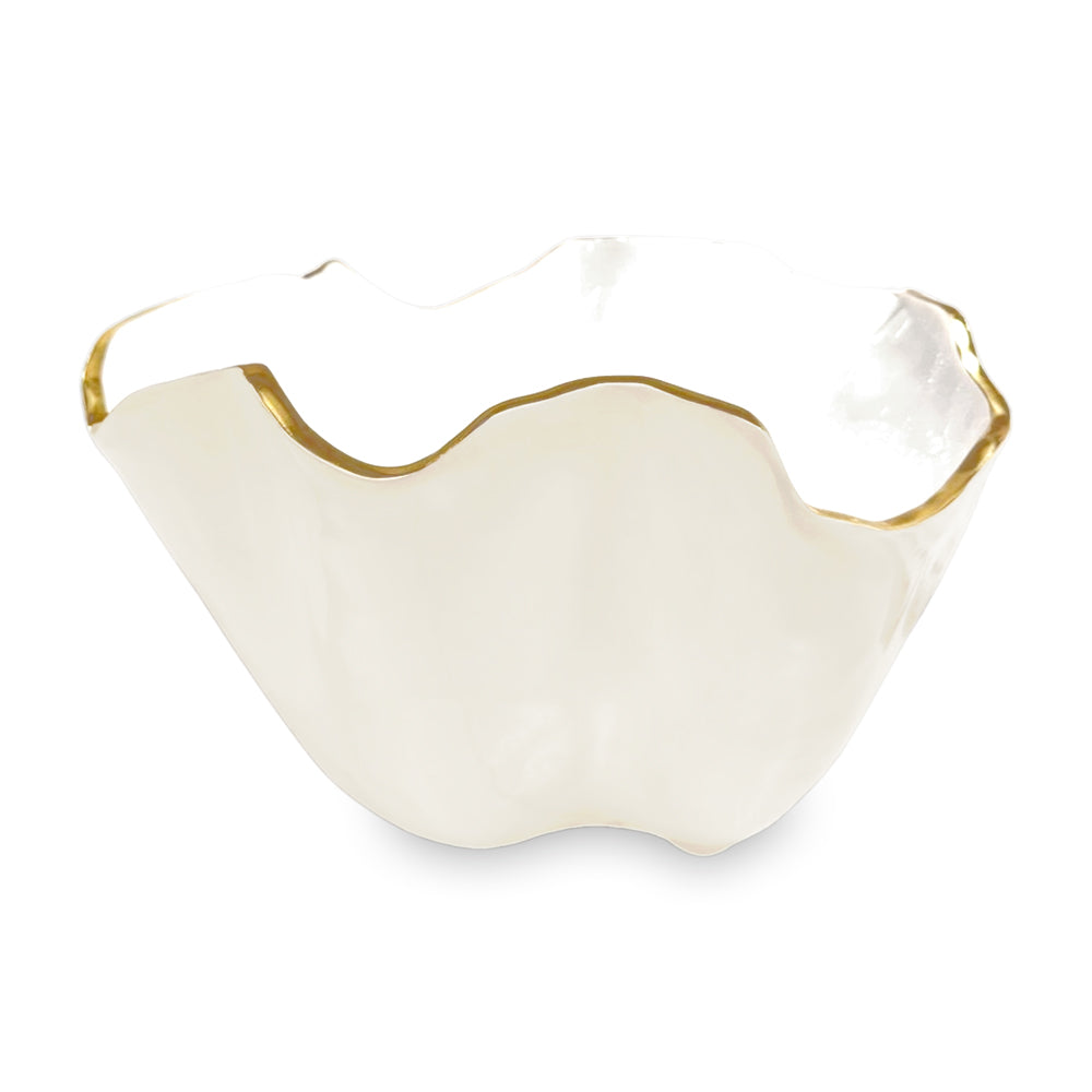 ENCANTO Onyx Ice Bucket, Cream and White
