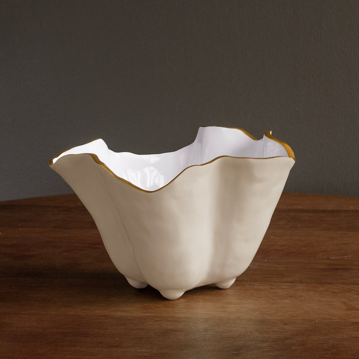 ENCANTO Onyx Ice Bucket, Cream and White
