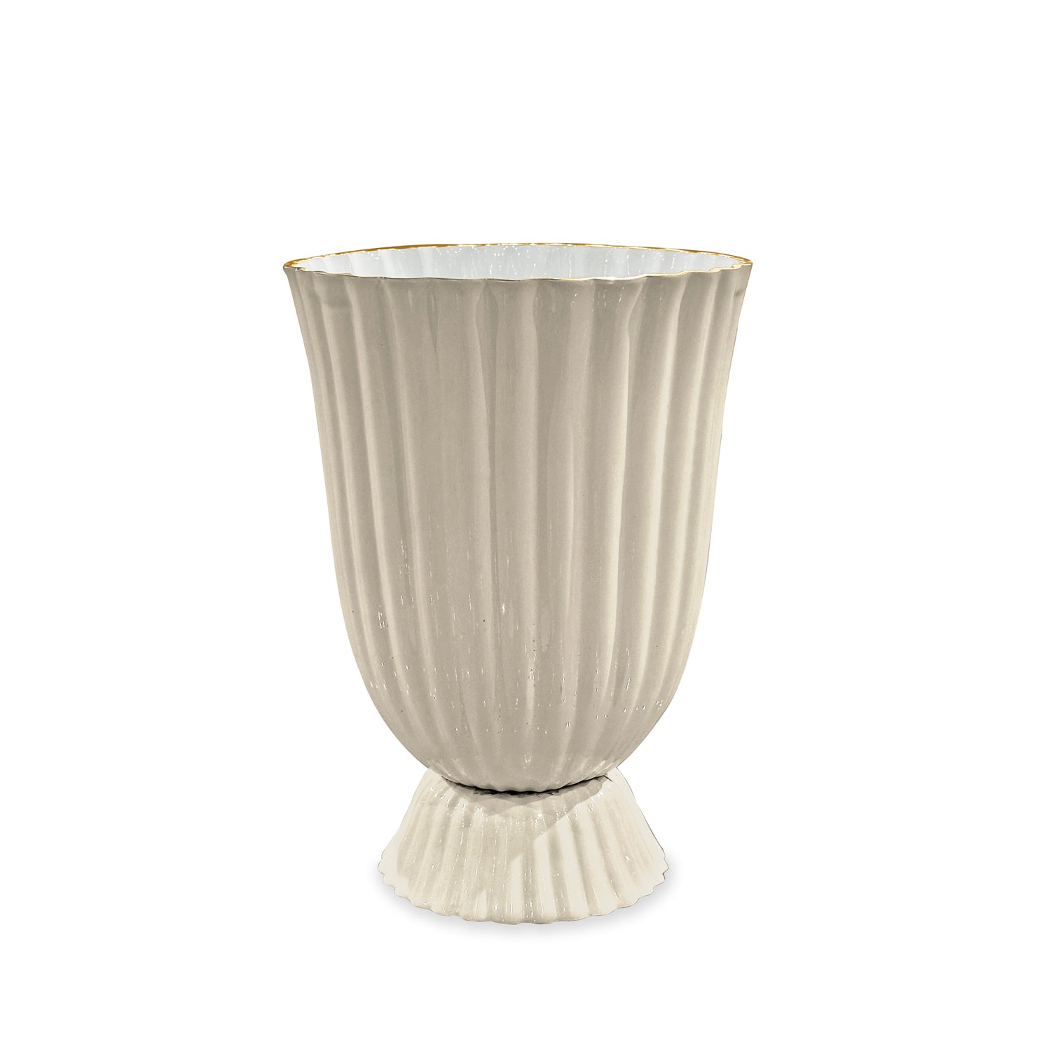 ENCANTO Vienna Medium Vase (Cream and White)