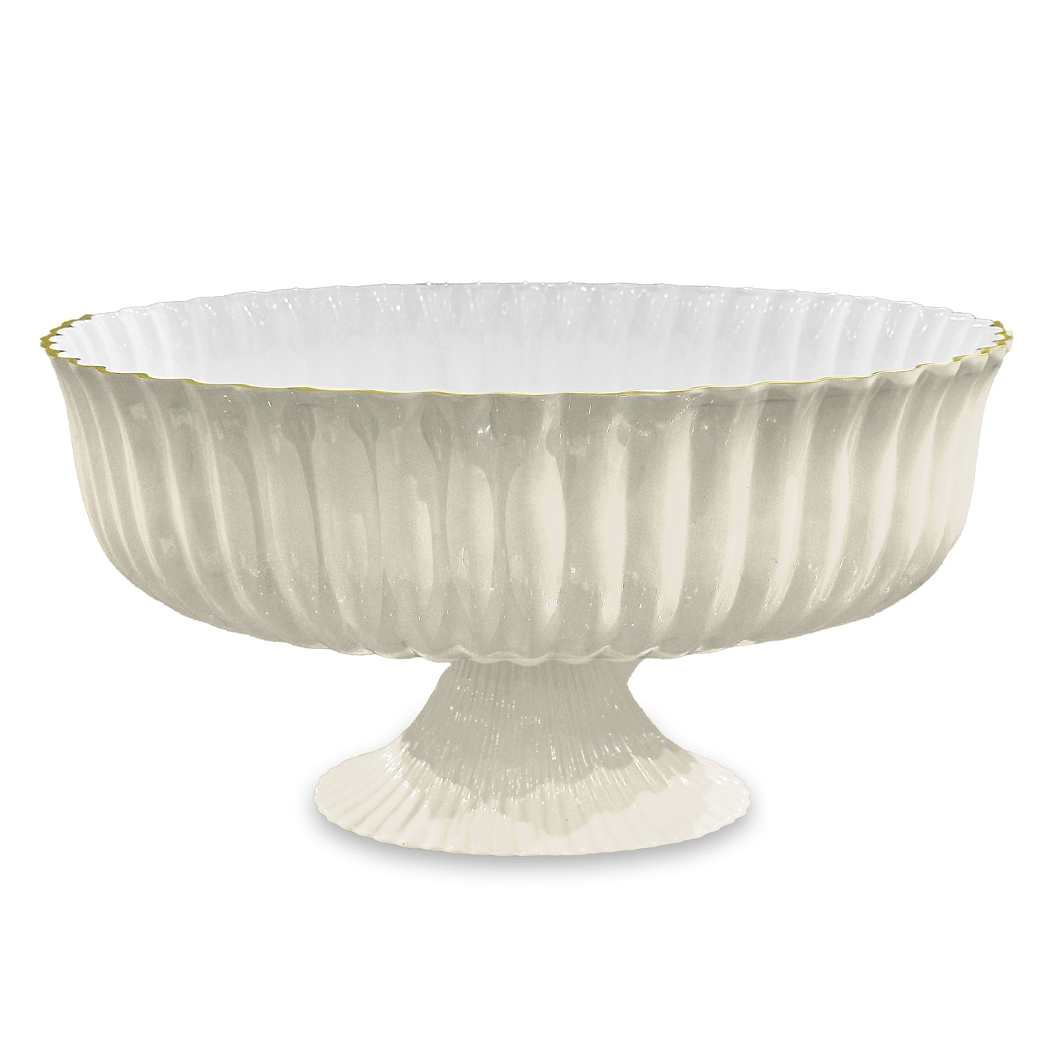 ENCANTO Vienna Large Centerpiece/Punchbowl (Cream and White)