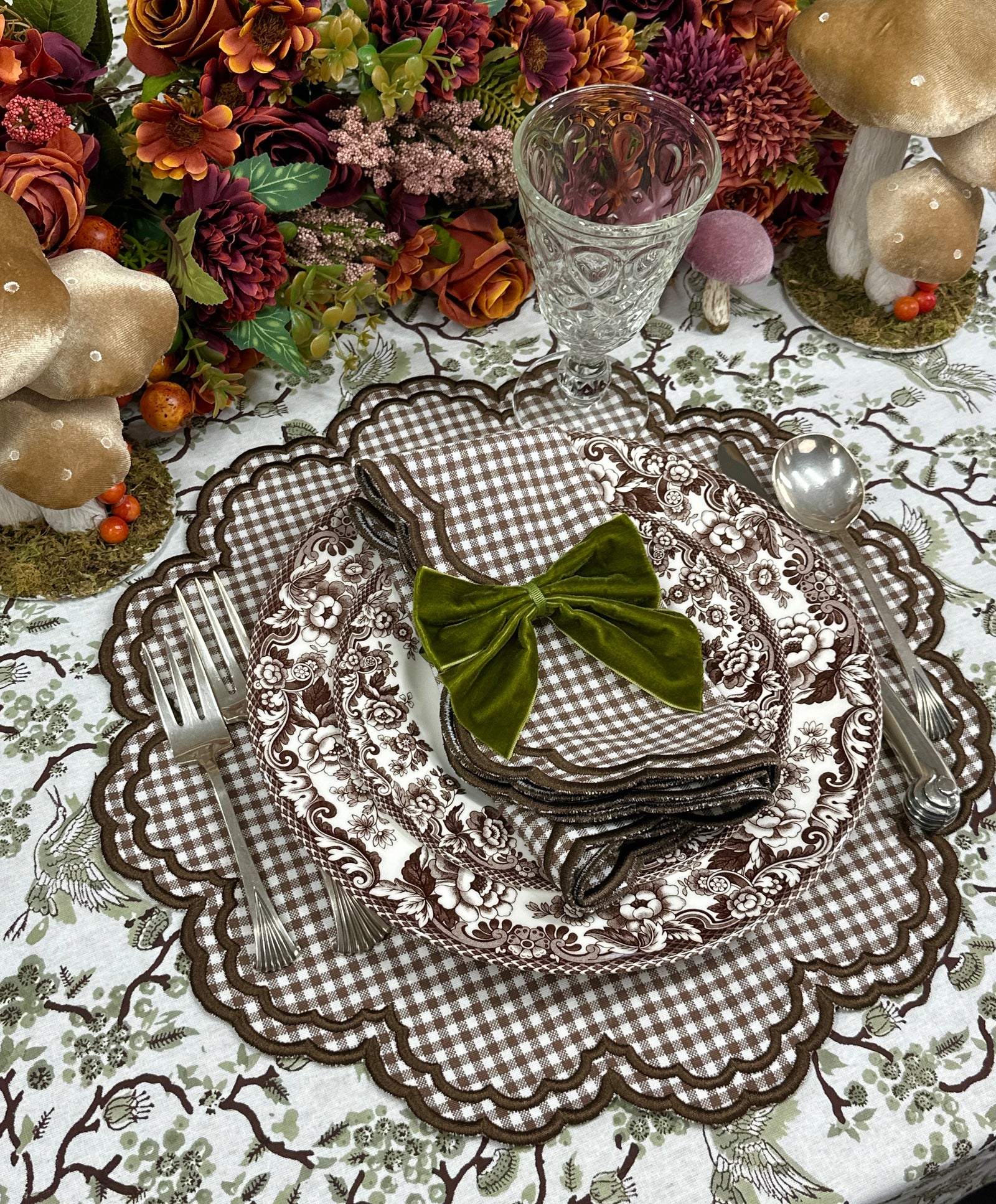 Bettina Placemat - Cocoa Gingham (Set of 4)