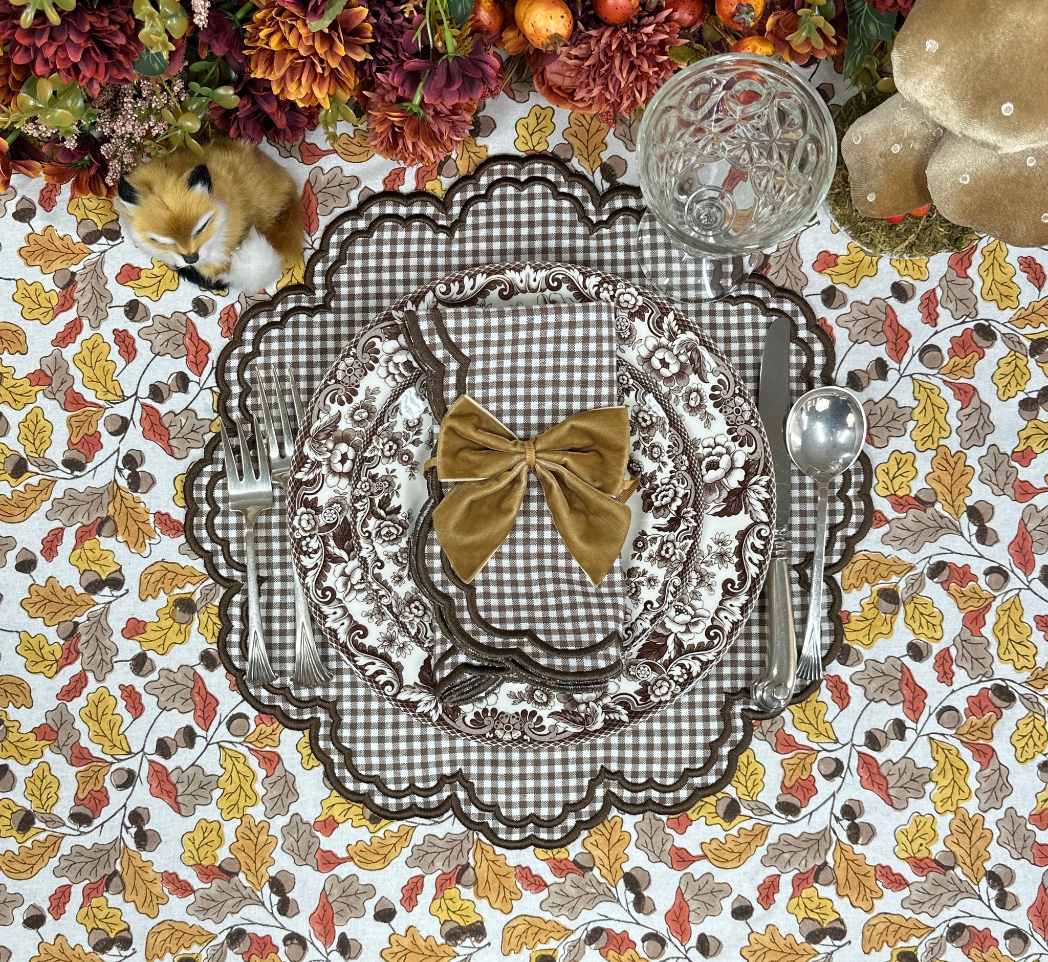Bettina Placemat - Cocoa Gingham (Set of 4)