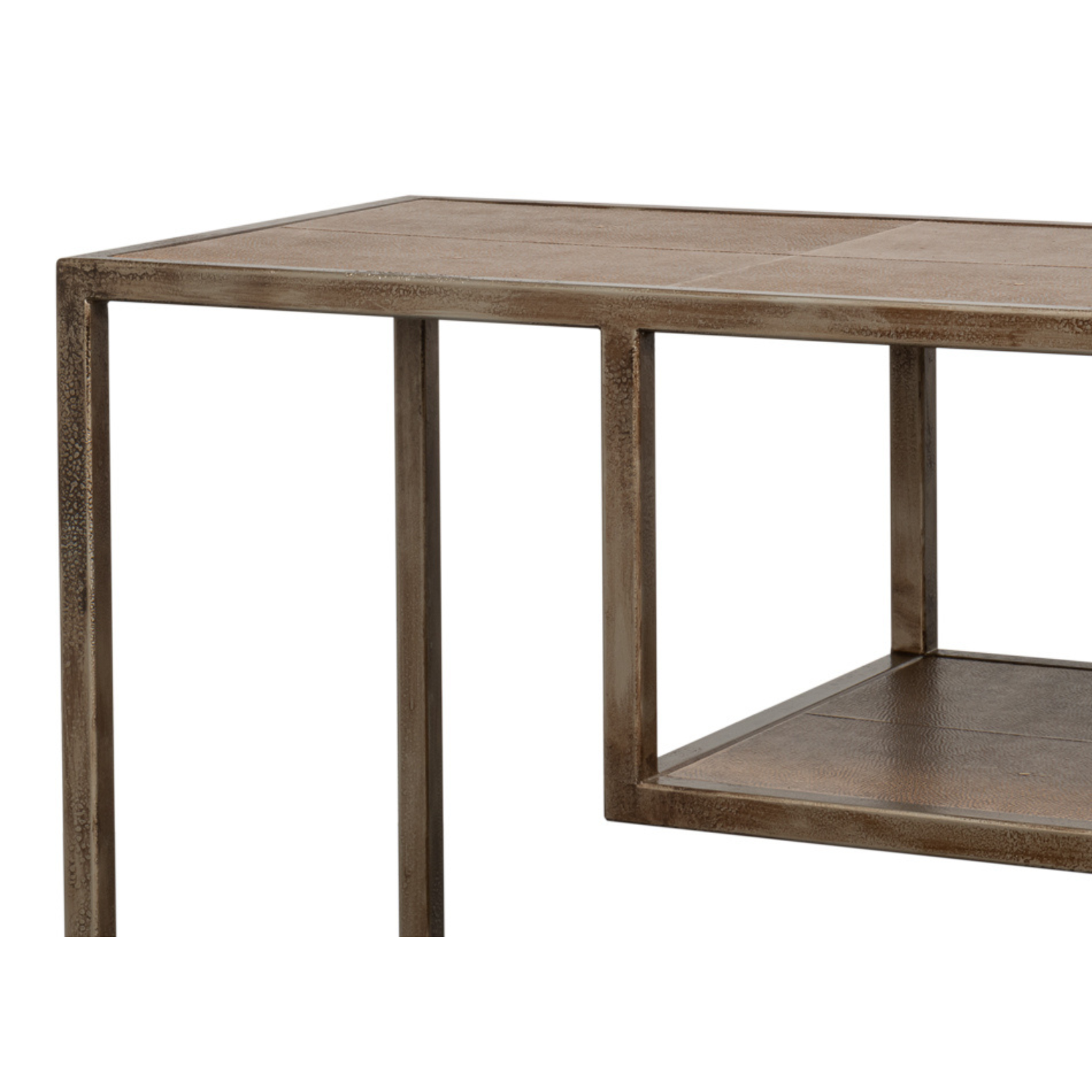 Cullum Shagreen Console, Tawny Brown