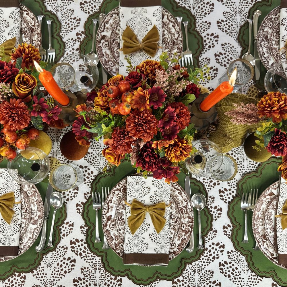 Bettina Placemat - Fern and Cocoa (Set of 4)