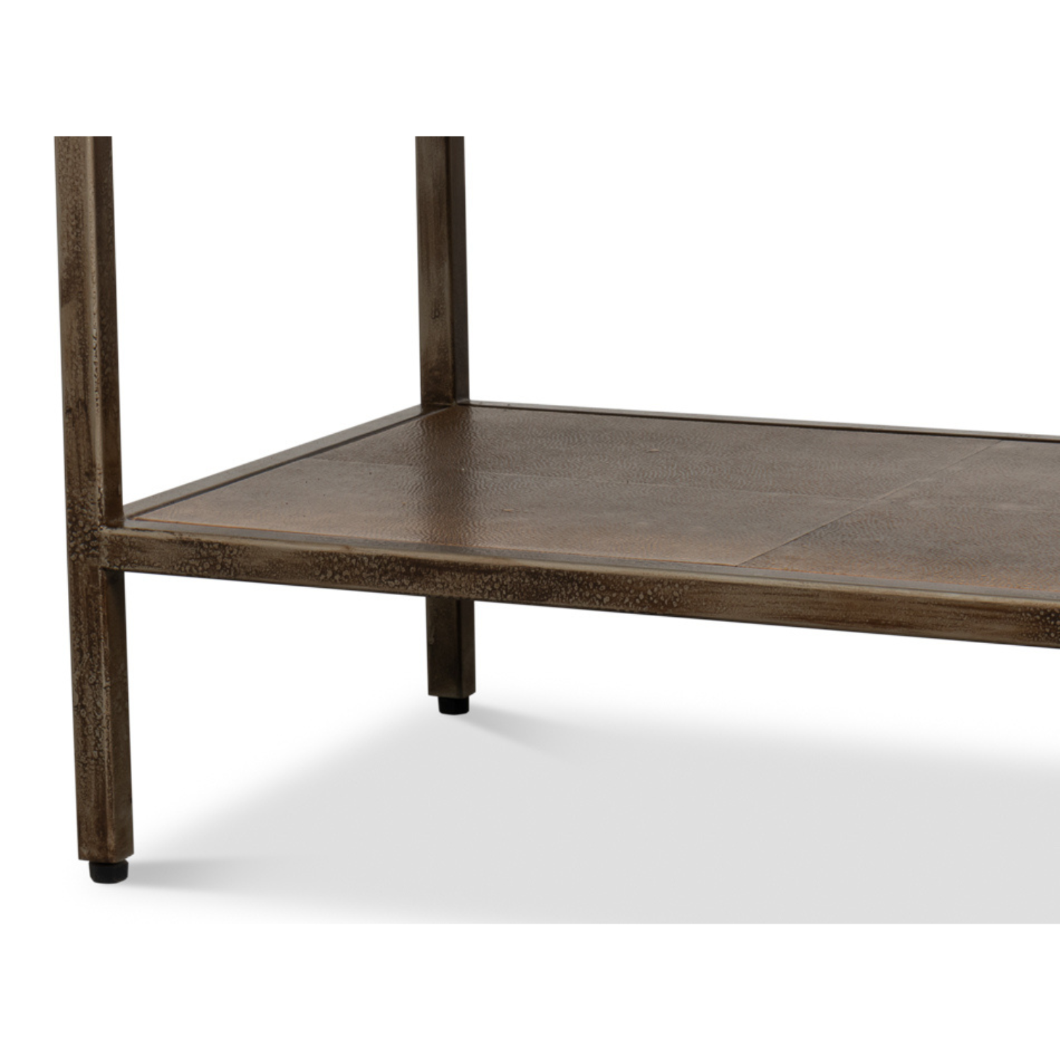 Cullum Shagreen Console, Tawny Brown
