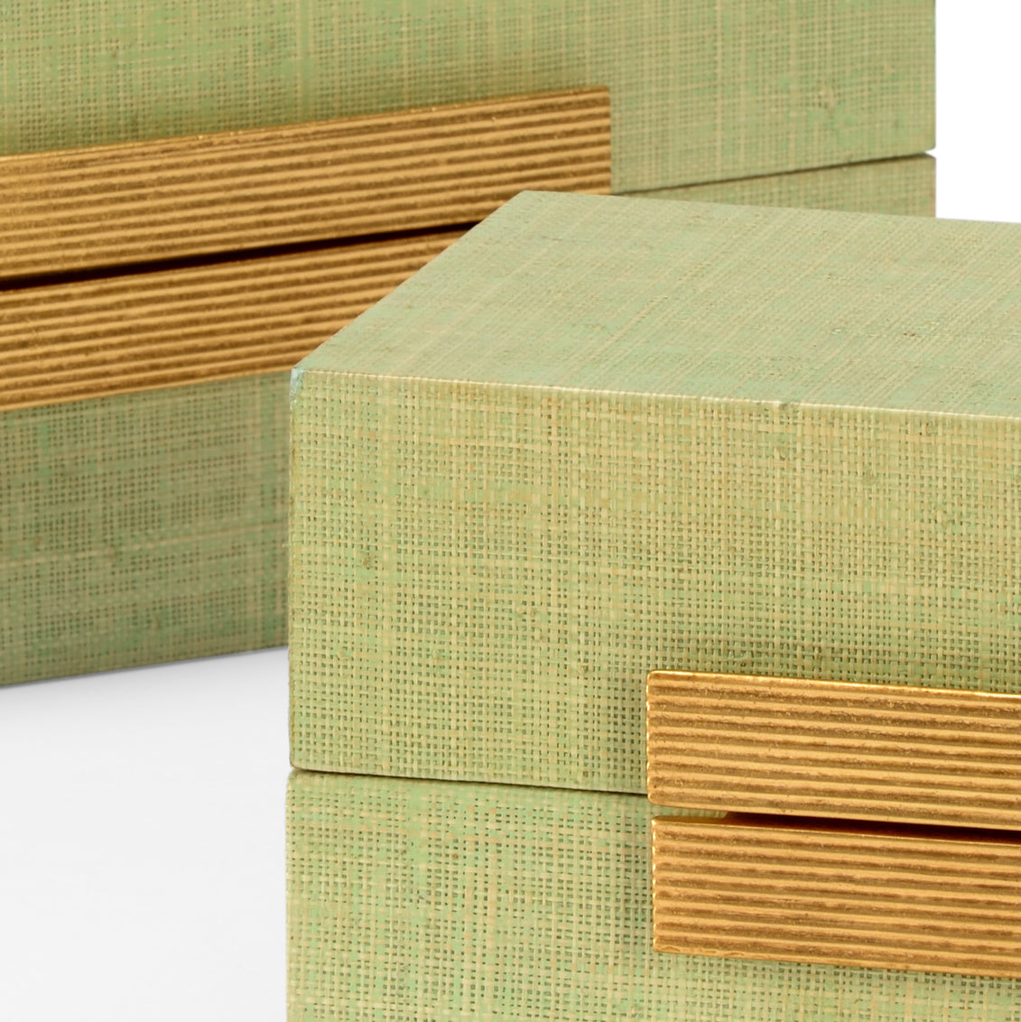 Raffia Boxes - Seafoam (S2)