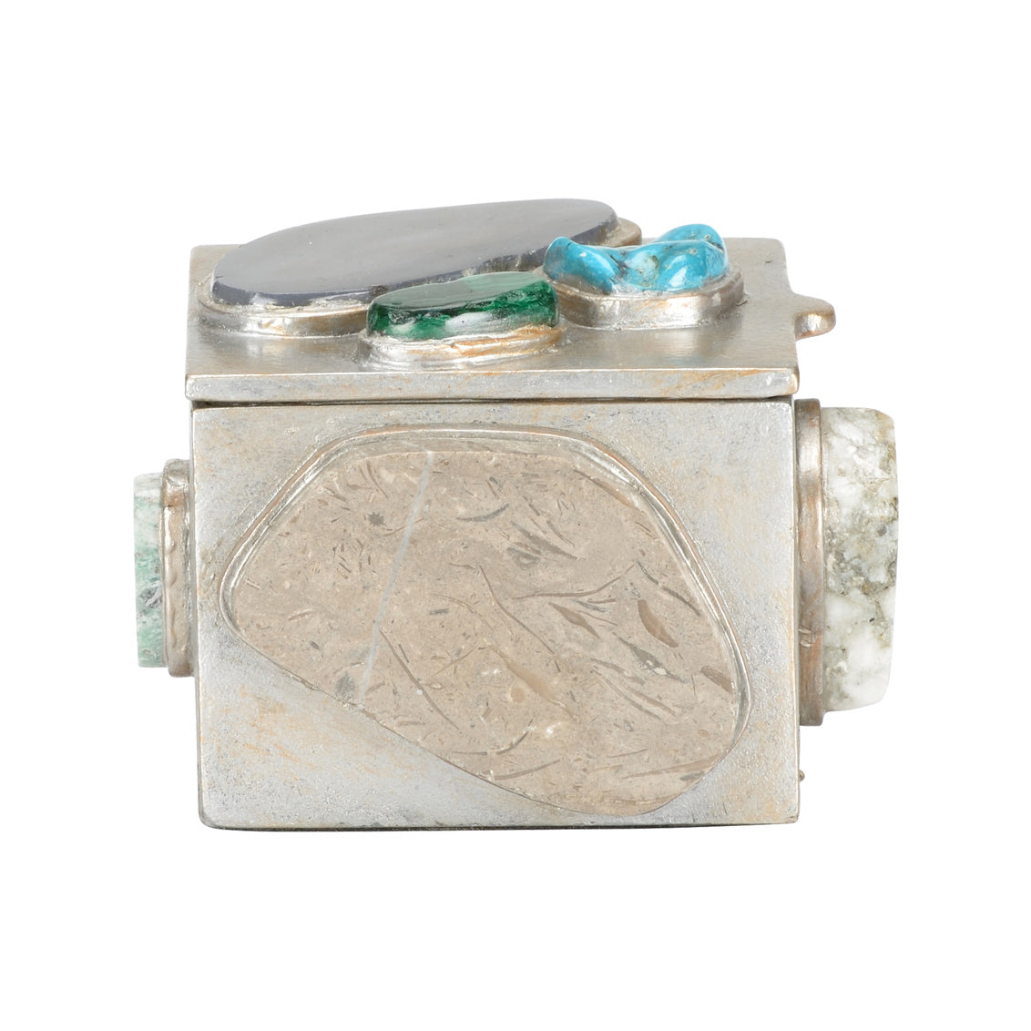 Caribbean Gold Jewelry Box - Square