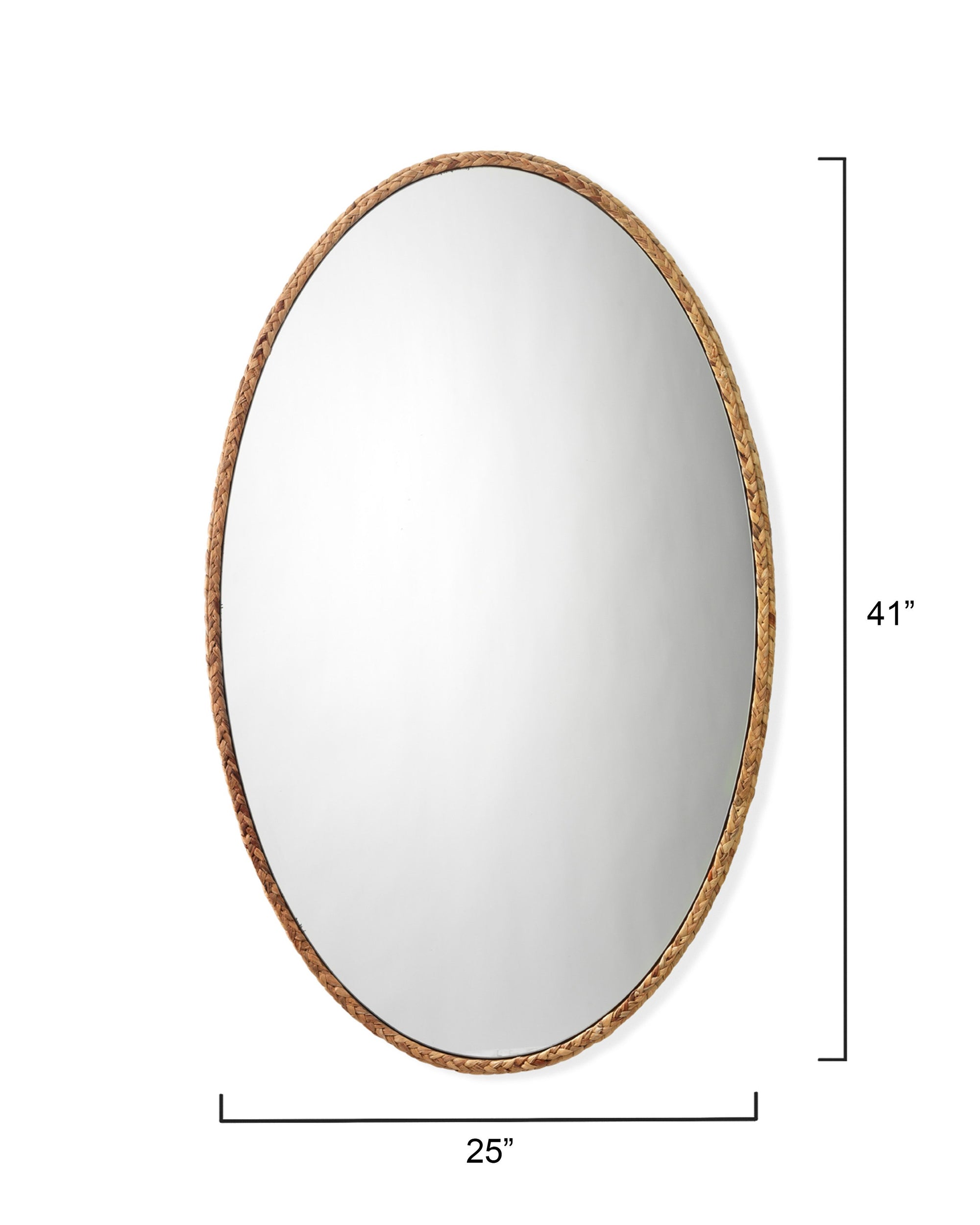 Sparrow Braided Oval Mirror