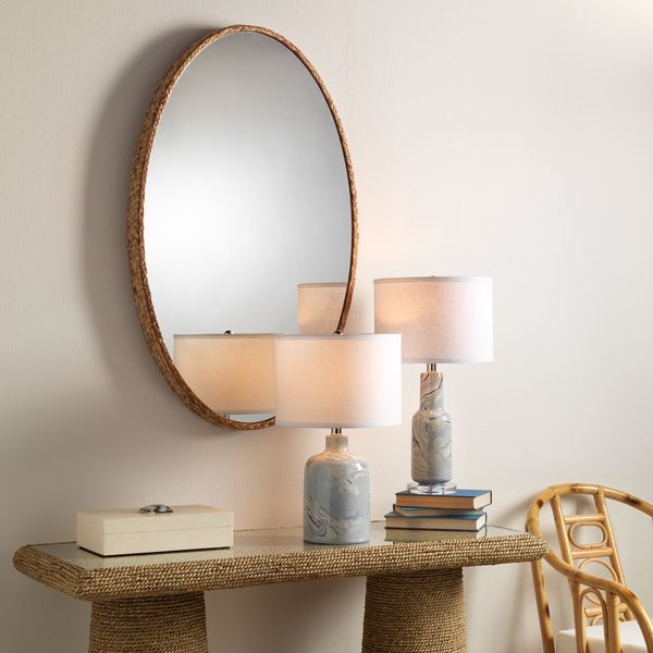 Sparrow Braided Oval Mirror