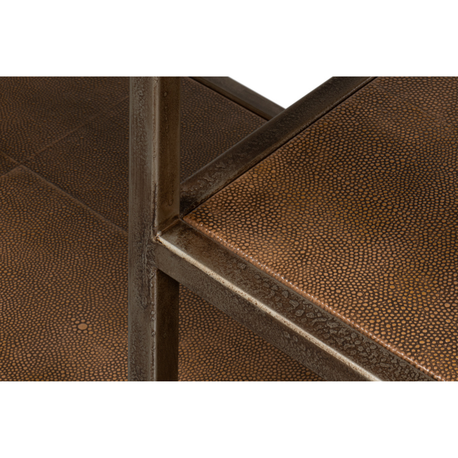 Cullum Shagreen Console, Tawny Brown