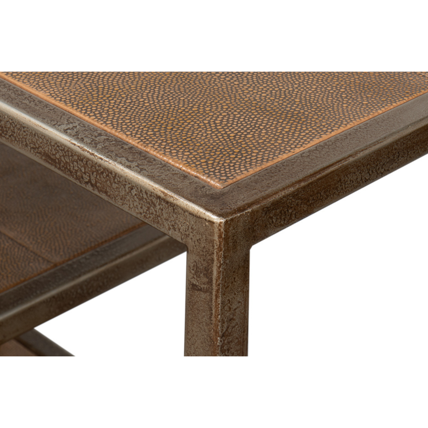 Cullum Shagreen Console, Tawny Brown