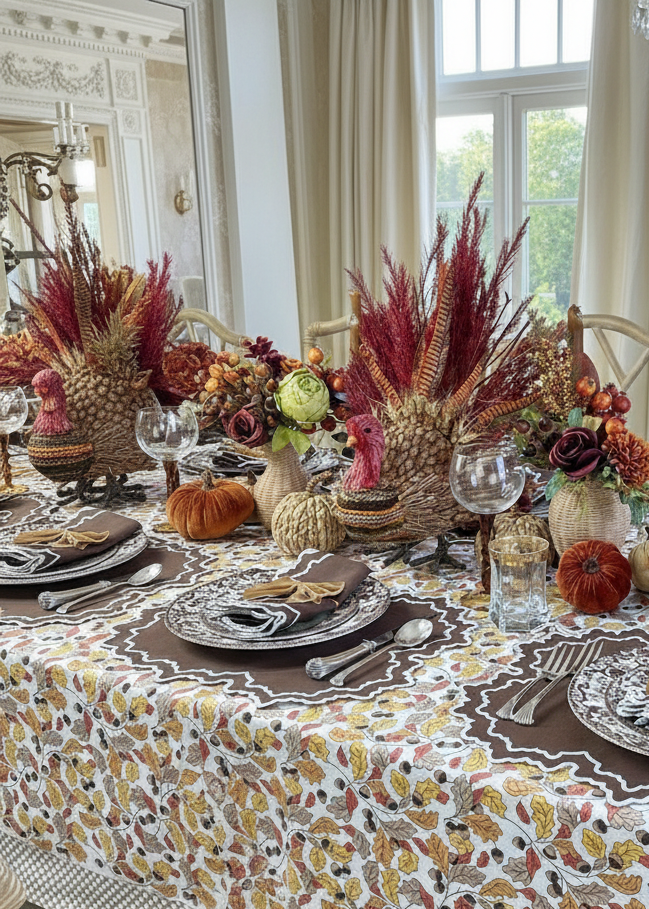 Acorns & Leaves - Tablecloth