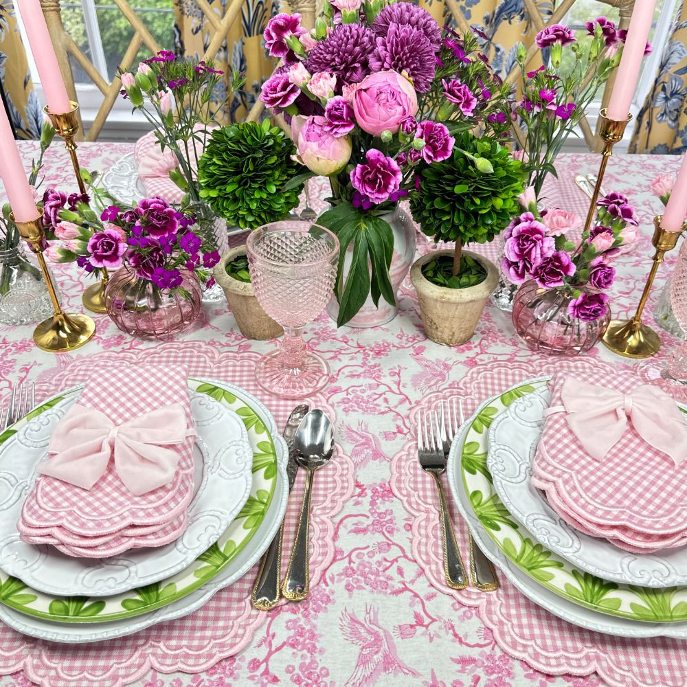 Bettina Napkin - Pink Gingham (Set of 4)