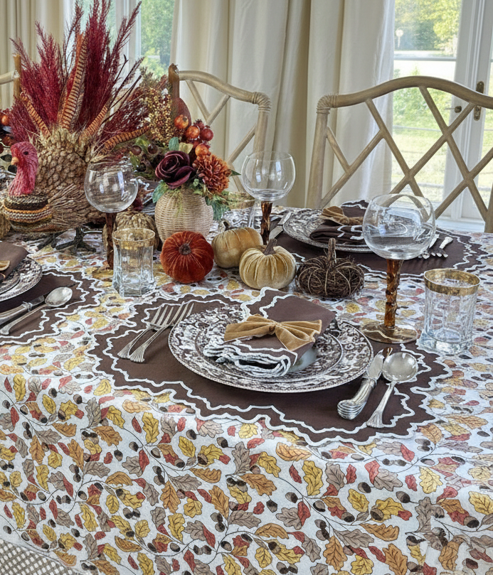 Acorns & Leaves - Tablecloth
