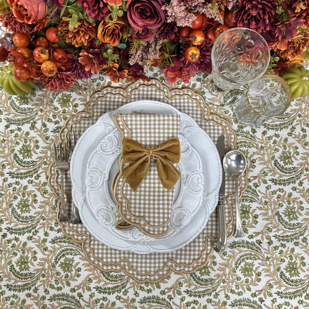 Bettina Placemat - Wheat Gingham (Set of 4)