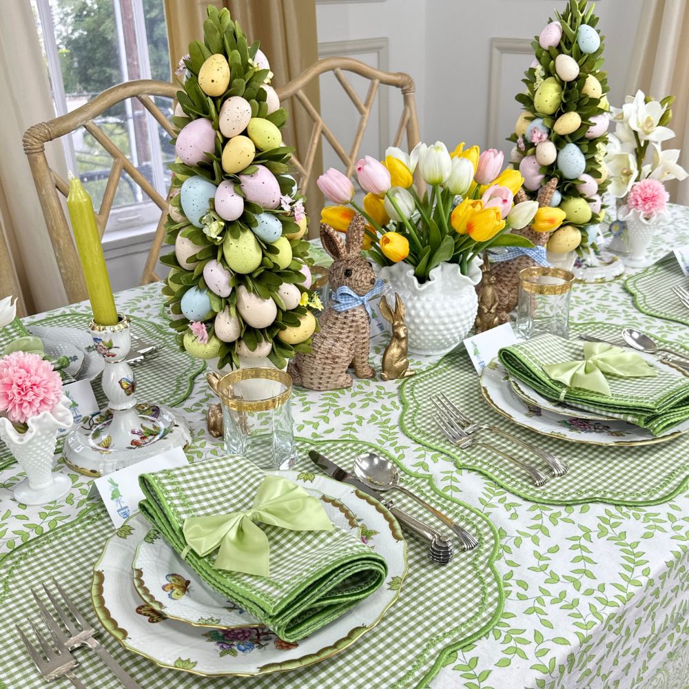 Light Green Leaves - Tablecloth