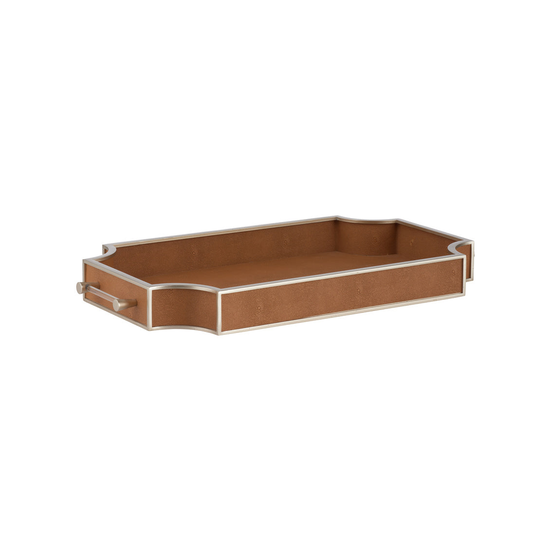Shagreen Tray - Brown