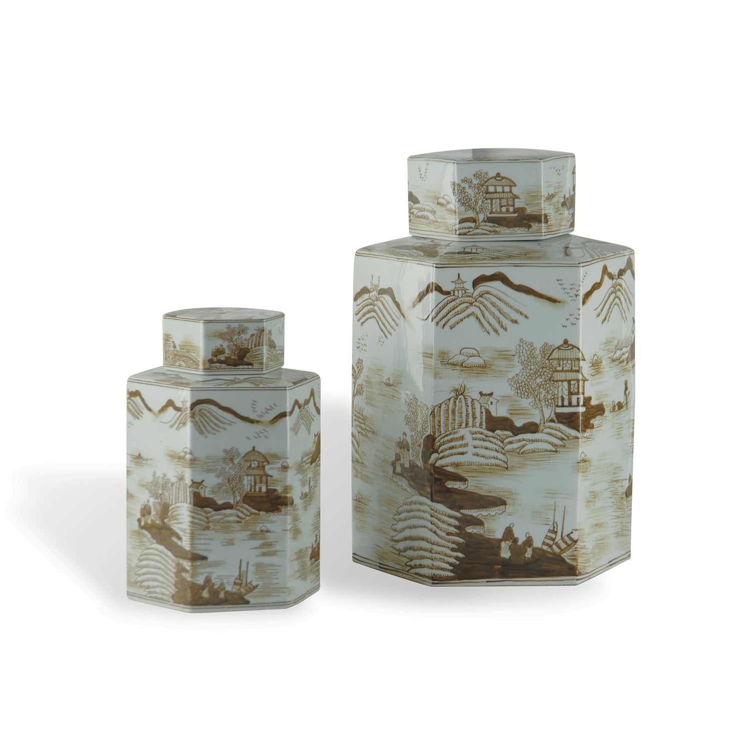Canton Brown Jar Large