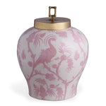Balinese Peacock PInk Jar