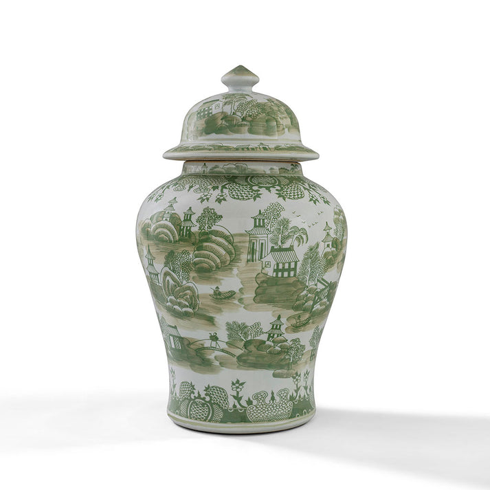 Green Willow Jar