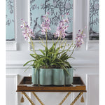 Tuscan Celadon Scallop Planter