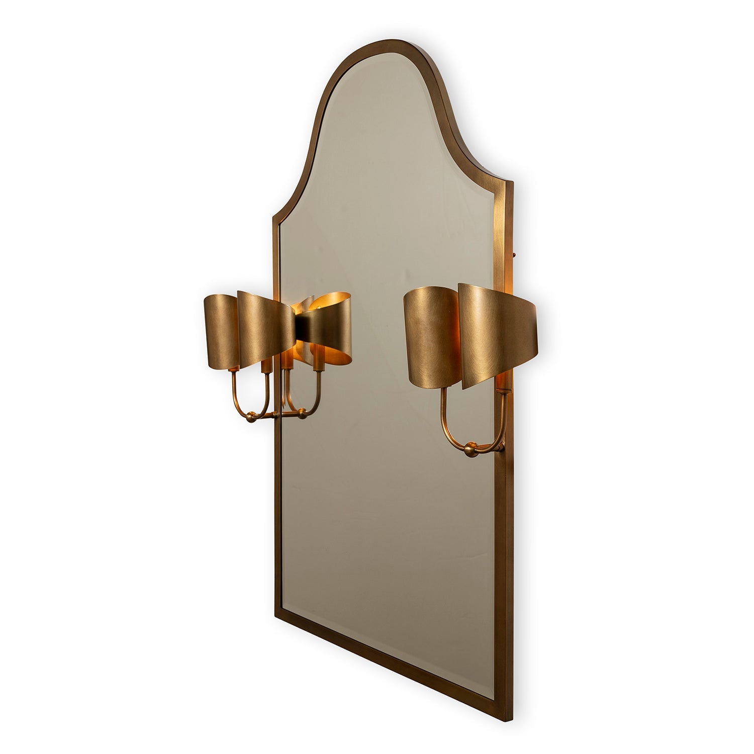 Quinton Mirror With Sconces