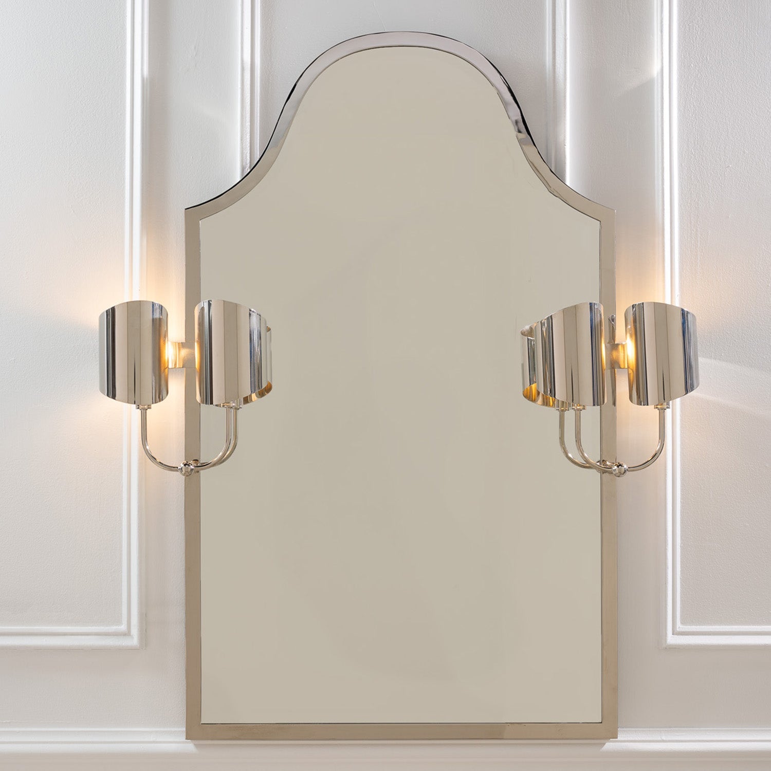 Quinton Mirror With Sconces