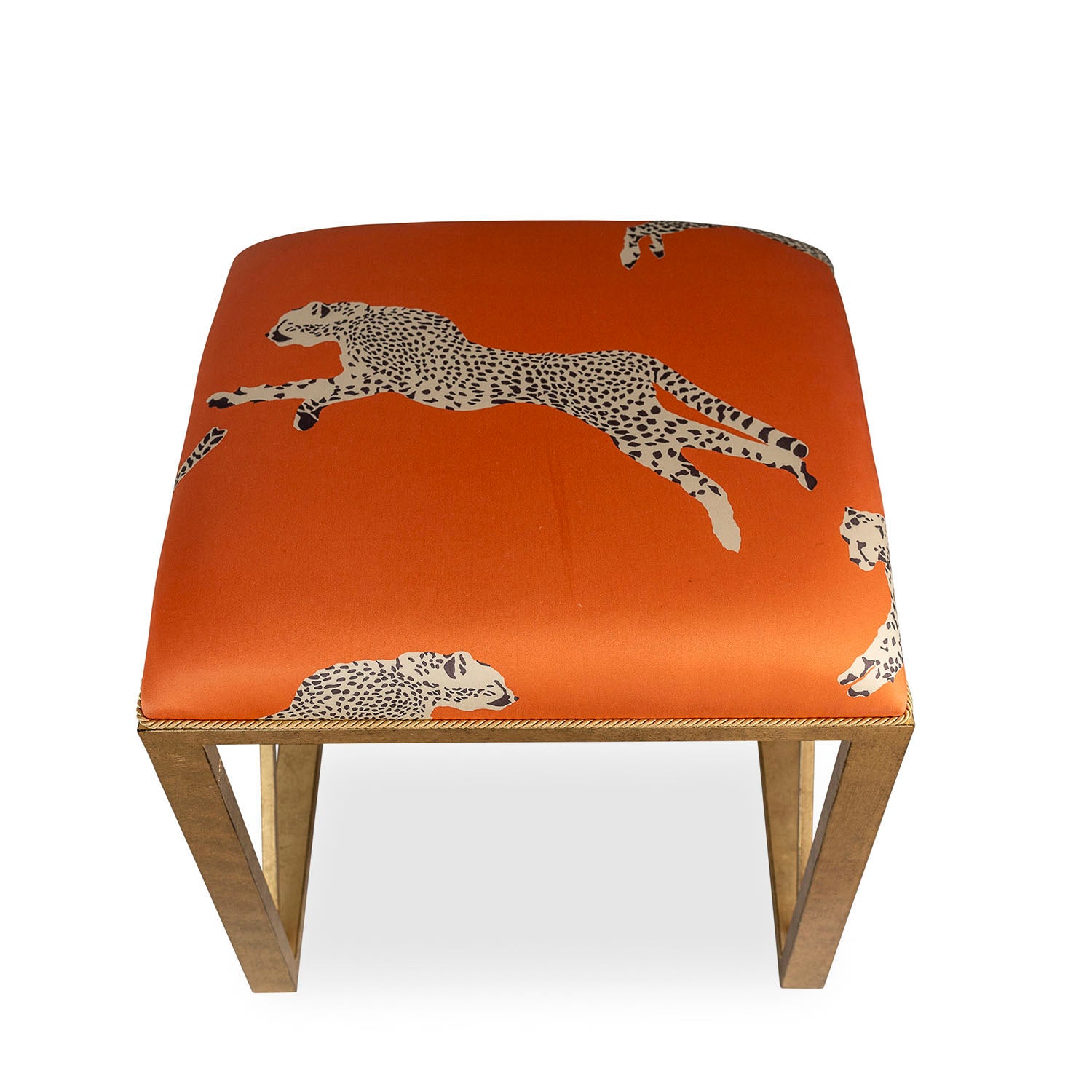 Medallion Gold Leaping Cheetah Bench