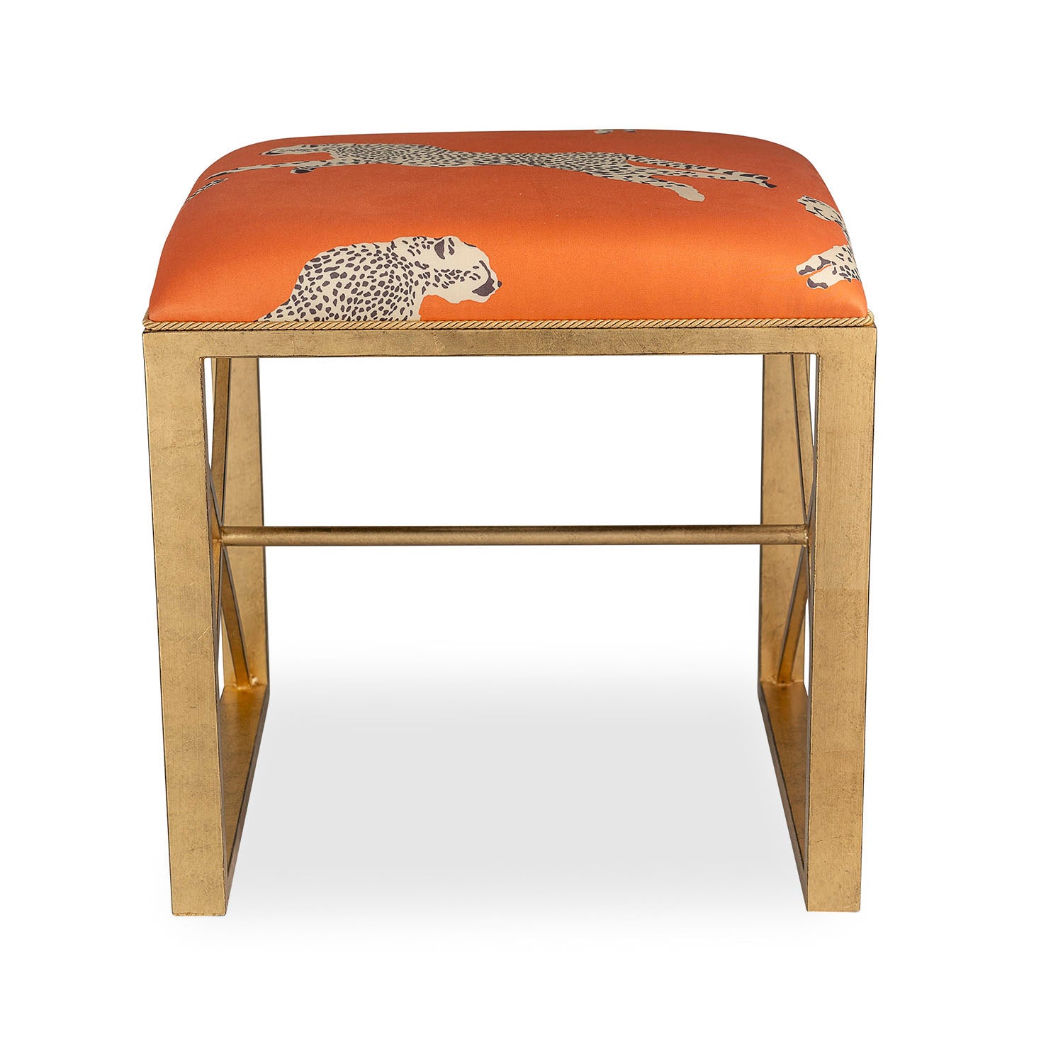 Medallion Gold Leaping Cheetah Bench