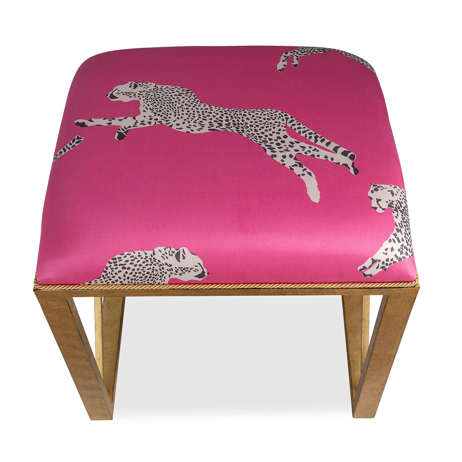 Medallion Gold Leaping Cheetah Bench