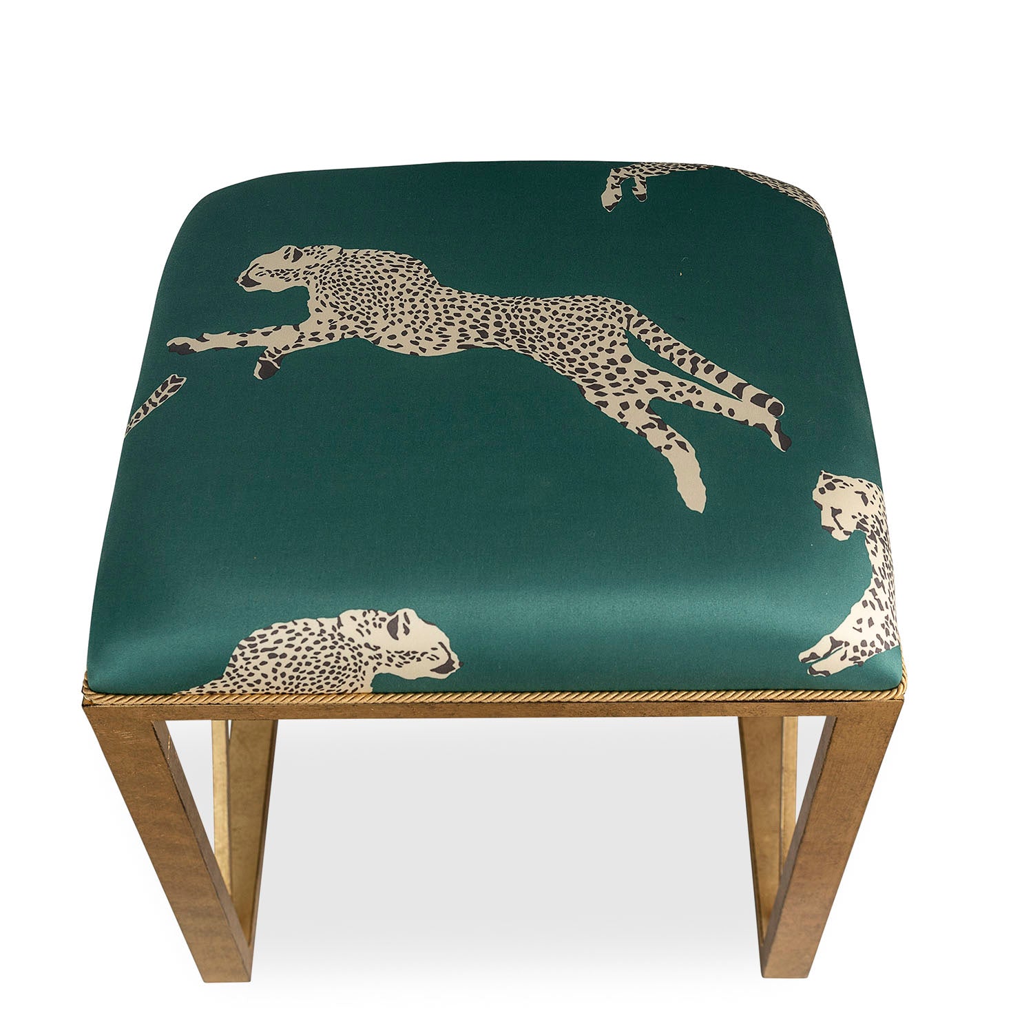 Medallion Gold Leaping Cheetah Bench