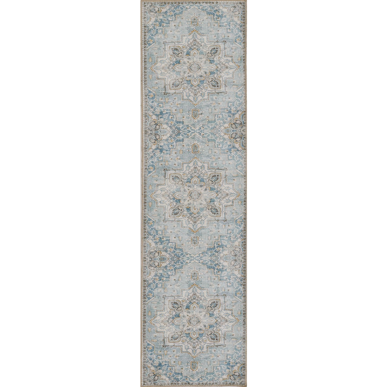 Afshar Rug - Light Blue